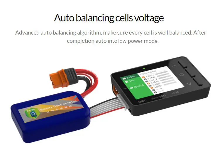 BG 8S Battery Meter LCD Display Digital Battery Capacity Balance Checker for LiPo Batteries ISDT 1676277660
