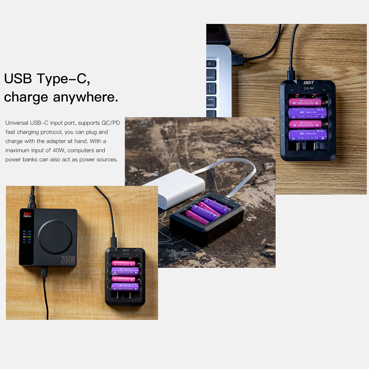 Charger ISDT C4 AIR 40W 4-Channel Smart