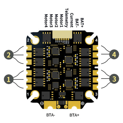 ESC 4in1 Pilotix BLS 75A 6S