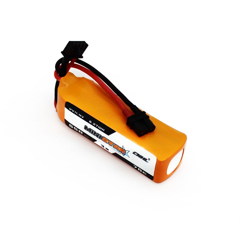 3 Packs CNHL MiniStar HV 550mAh 11.4V 3S 70C Lipo Battery For FPV With XT30U Plug 3