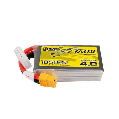 tattu r line 40 1050mah 148v 130c 4s1p xt60 battery