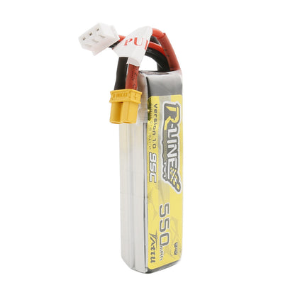 Battery Tattu R-Line LiPo 2S 7.4V 550mAh 95C XT30