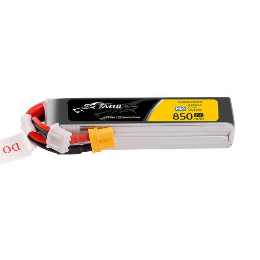 Battery Tattu LiPo 2S 7.6V 850mAh 95C XT30 Long Pack