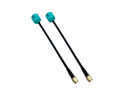 Antenna Foxeer Lollipop 4 Plus 5.8G 2.6dBi RHCP 15cm SMA Teal (2pcs)