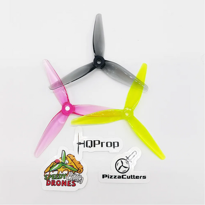 Propellers HQProp PizzaCutters 5037 3-Blade 5'' Yellow (2CCW+2CW)