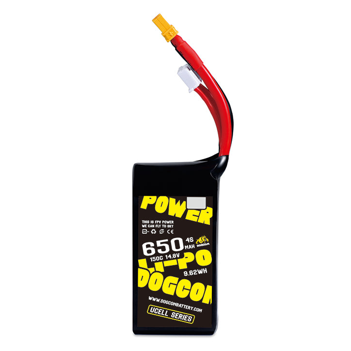 Baterie DOGCOM 650 mAh 4S 14,8 V 150C LiPo XT30 řada UCELL