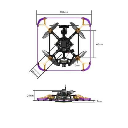 FPV drone FLYWOO Flytimes 85 Hdzero 2S ELRS 2.4G