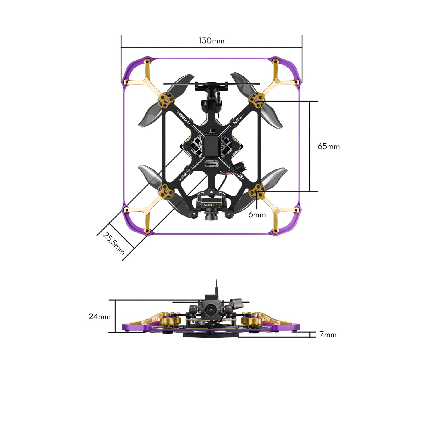FPV drone FLYWOO Flytimes 85 Walksnail 2S ELRS 2.4G