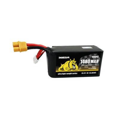 Battery DOGCOM 1480mAh 6S 150C 22.2V LiPo Ultra Series
