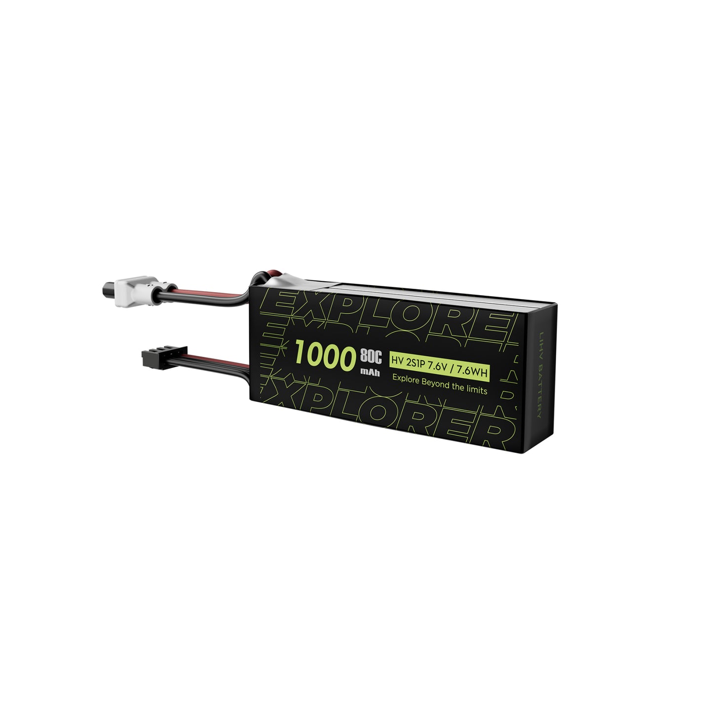 Battery FLYWOO Explorer 1000mAh 2S HV 80C LiPo XT30UP (2 pcs)