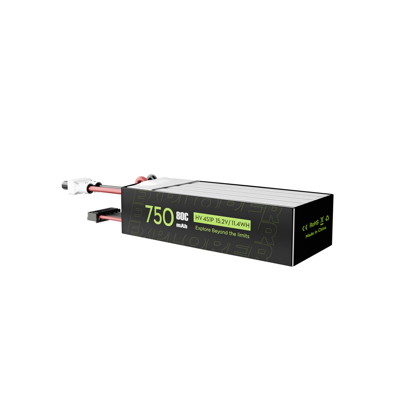 Battery FLYWOO Explorer 750mAh 4S HV 75C LiPo XT30UP (2 pcs)
