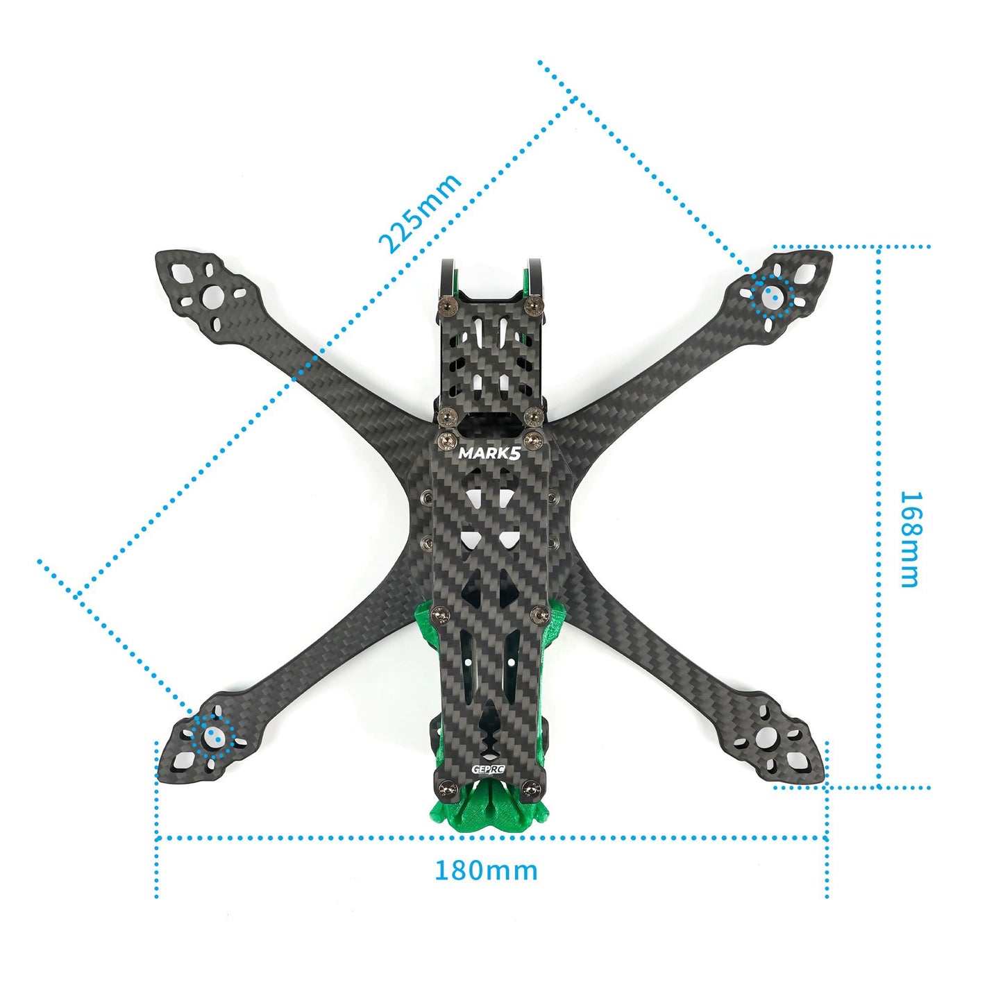432 3 frame geprc gep mk5x o3 standard emerald green