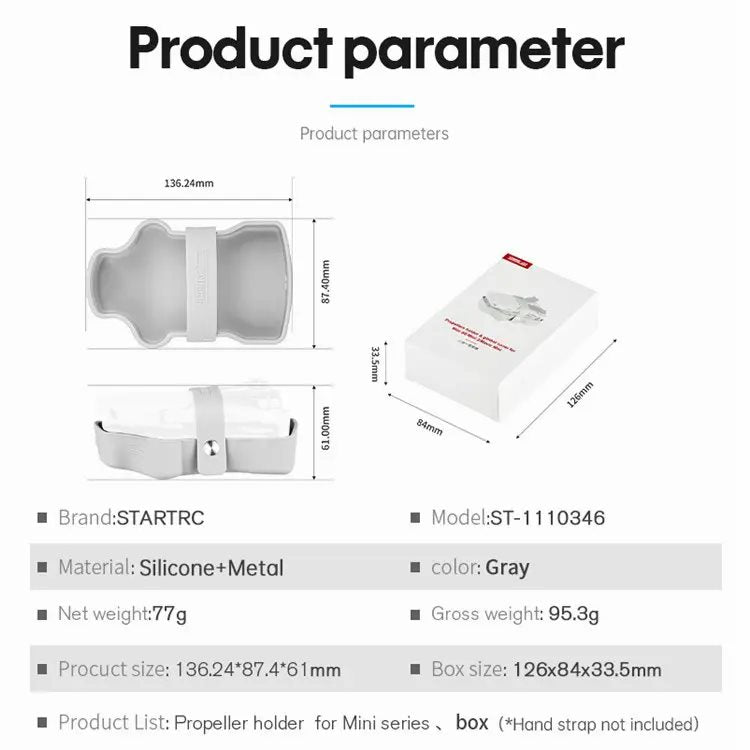 6624 propeller holder with protective storage cover for dji mini 2 se mini 2 mavic mini mini se