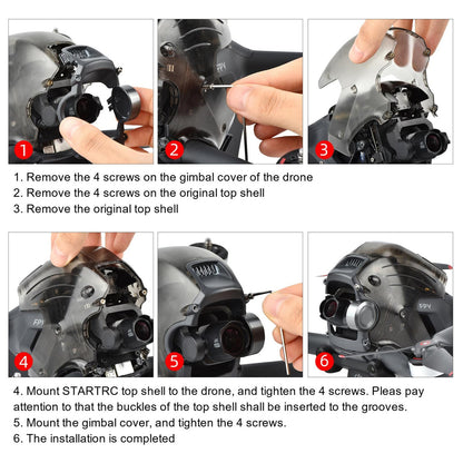 6765 14 head shell startrc for dji fpv