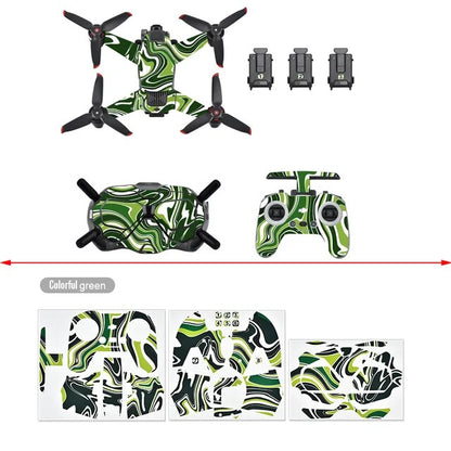 6789 5 body remote controller stikers startrc for dji fpv style 2