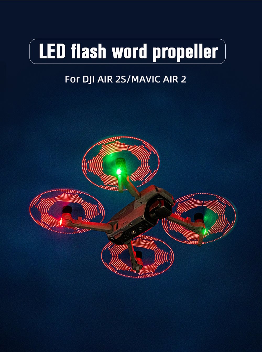 6864 4 programmable led propellers startrc for mavic air 2 2s 1pair