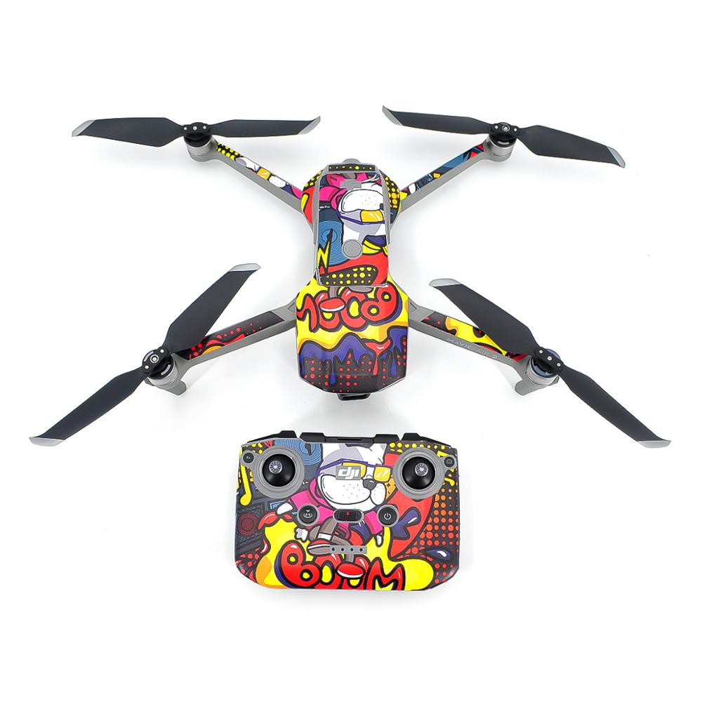6888 1 body remote controller stikers startrc for dji mavic air 2 cartoon graffiti