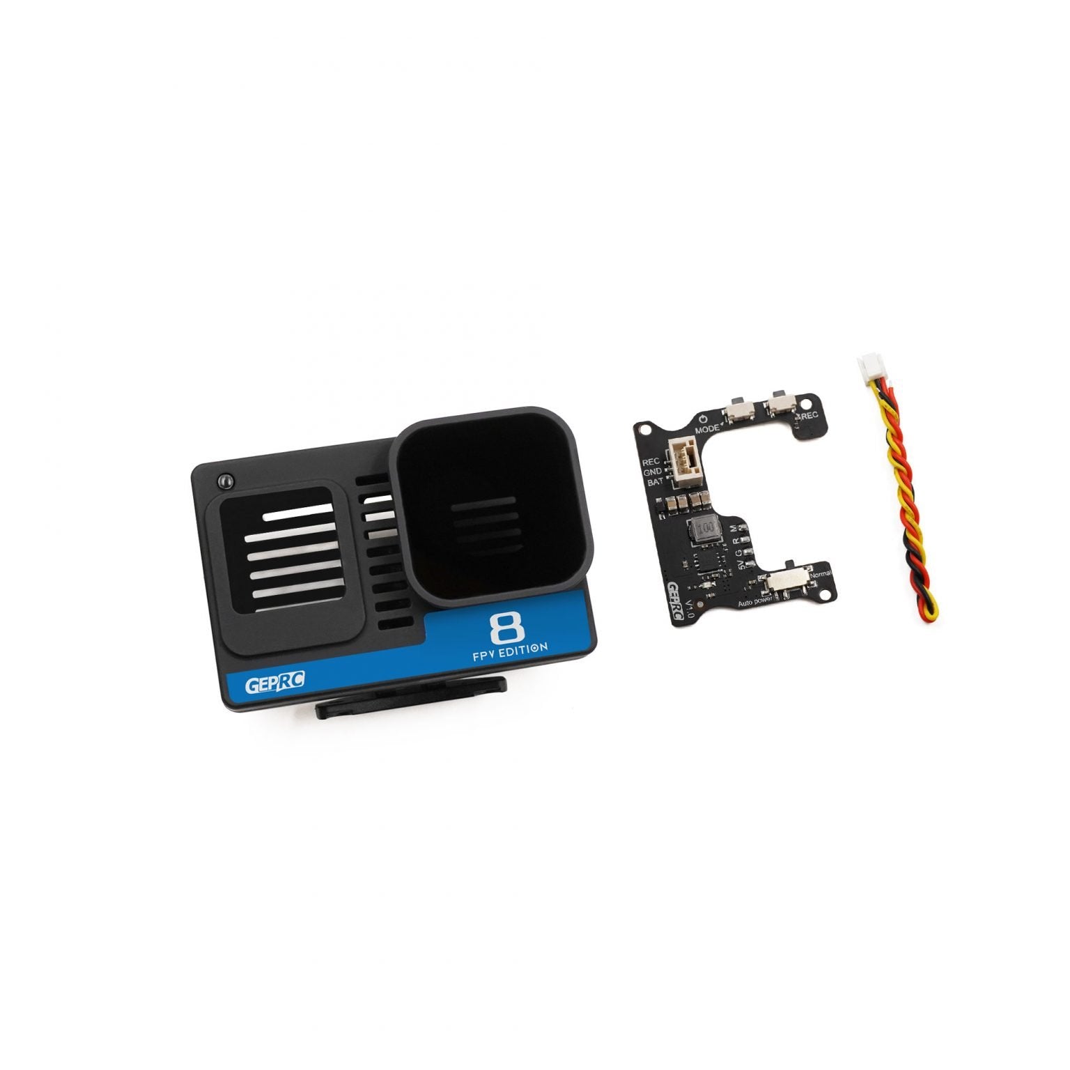 7710 naked camera gp8 case with bec board geprc