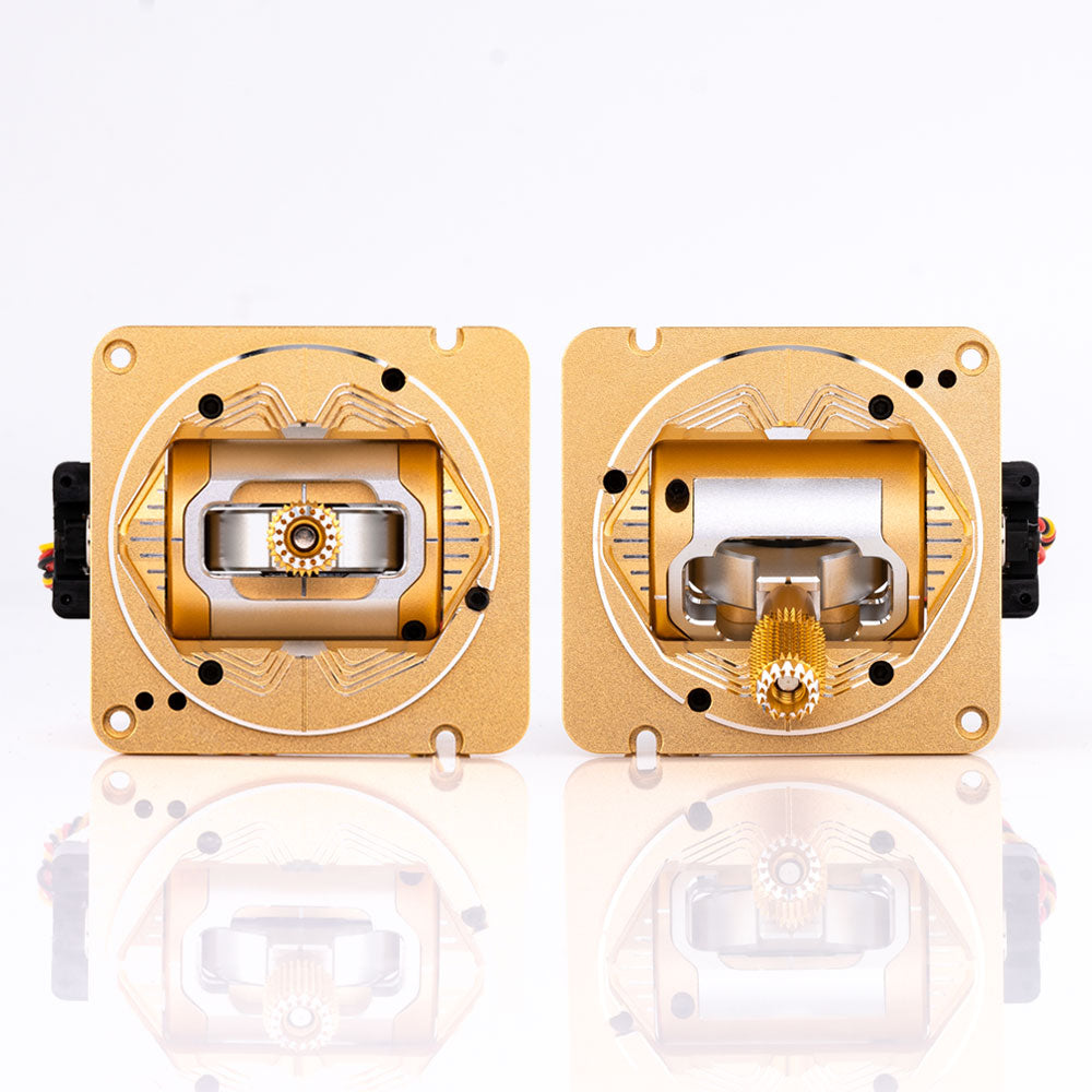 8058 ag01 cnc hall gimbal set radiomaster gold