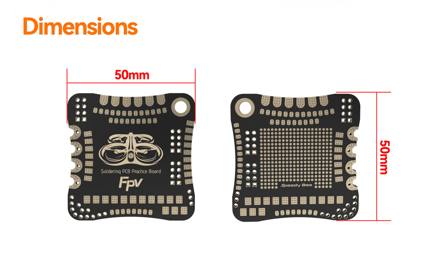 8463 2 fpv soldering practice board speedybee 4pcs