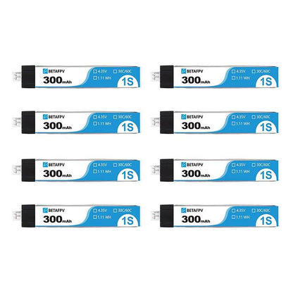 8631 2 battery betafpv lihv 1s 4 35v 300mah 30c hv ph2 0 8pcs