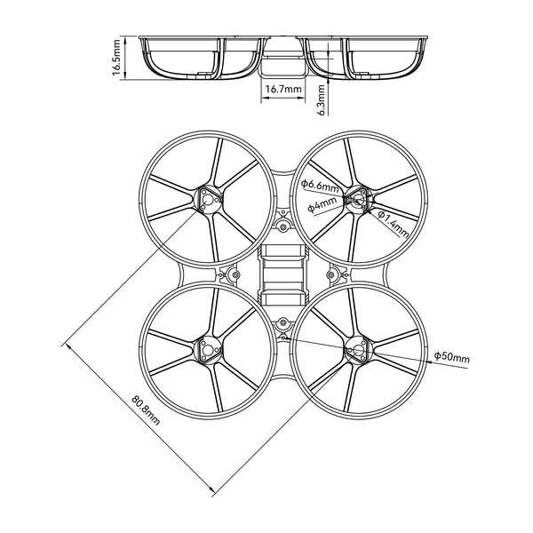8856 5 frame betafpv meteor75 pro orange