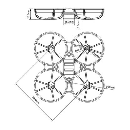 8865 5 frame betafpv meteor75 pro red