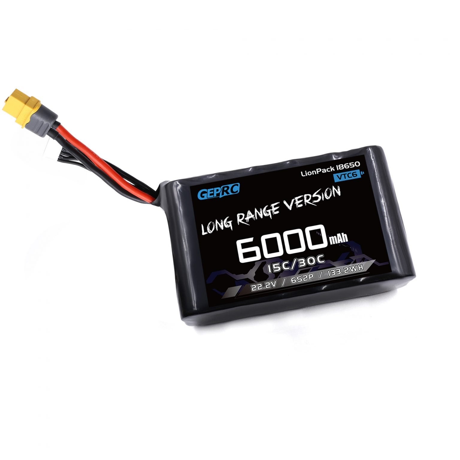 891 battery geprc vtc6 18650 li ion 6s2p 22 2v 6000mah xt60