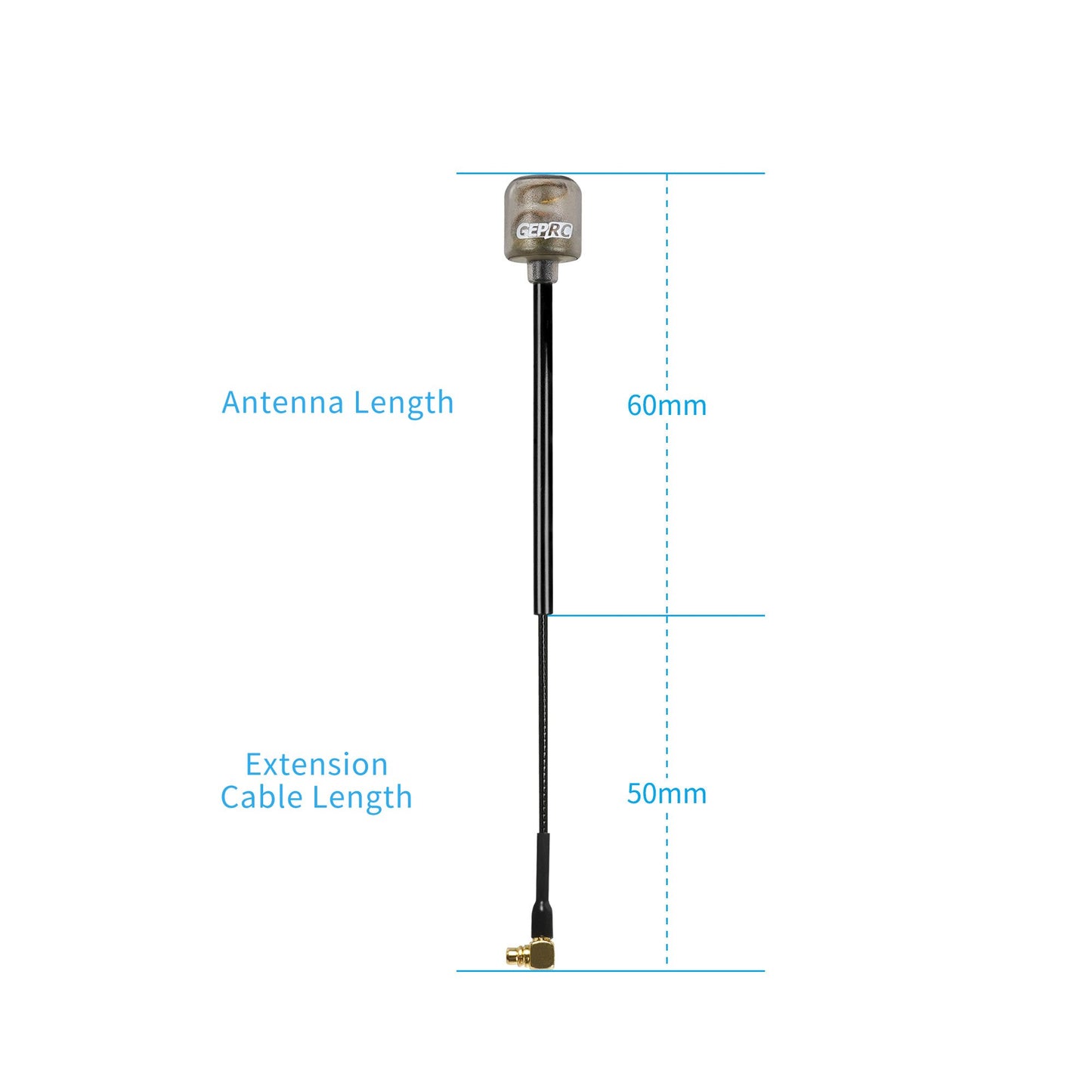 903 2 antenna geprc peano 5 8g lhcp mmcx 110mm