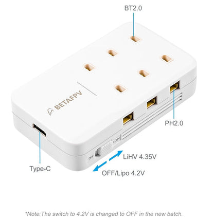 9216 3 charger board v2 betafpv 6 port 1s
