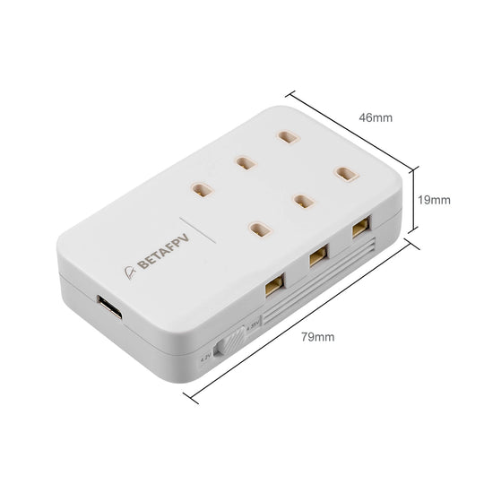 9222 2 charger board v2 betafpv 6 port 1s with eu adapter
