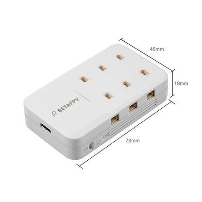 9222 2 charger board v2 betafpv 6 port 1s with eu adapter