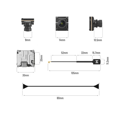 9558 7 fpv camera caddxfpv nebula pro nano vista kit 8cm
